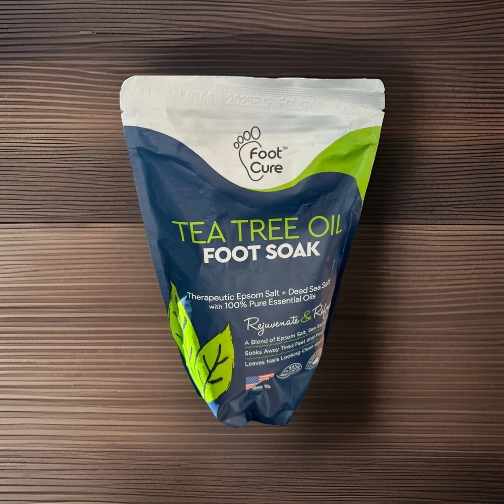Foot Cure Tea Tree Oil Foot Soak Epsom & Sea Salt & MSM‎ 16oz NEW & SEALED